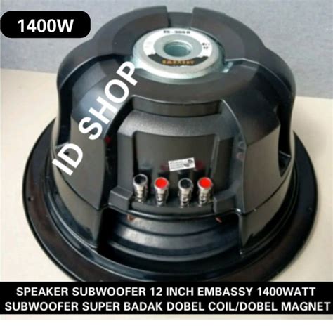 Jual Speaker Subwoofer Inch Watt Dobel Coil Dobel Magnet