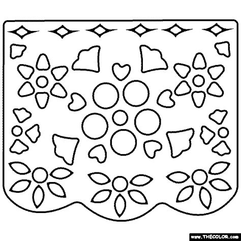 Papel Picado Coloring Page Free Printable Coloring Pages Free Printable ...