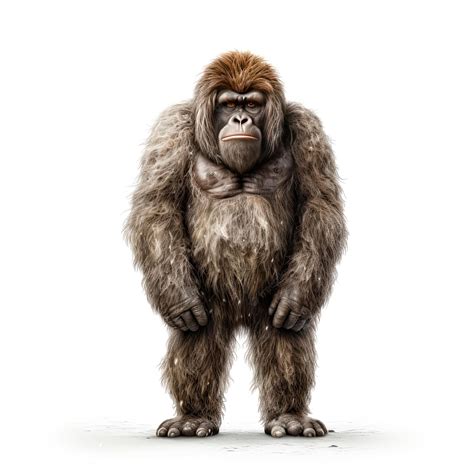 Premium Ai Image Illustration Of An Ape Standing In Front Of A White