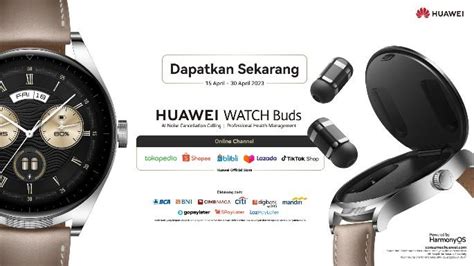 Perangkat 2 In1 Pertama Di Indonesia HUAWEI WATCH Buds Dengan Inovasi