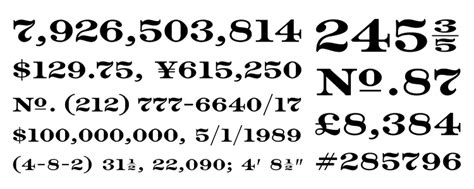 12 Vintage Number Fonts Images - Typewriter Font Numbers, Vintage ...