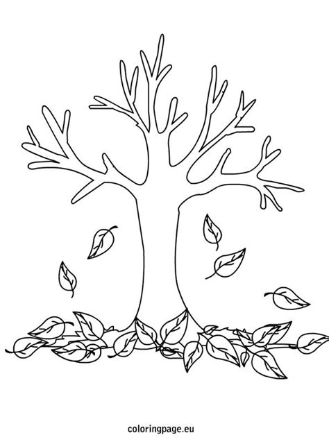 Autumn Fall Tree Coloring Page Tree Coloring Page Autumn Trees