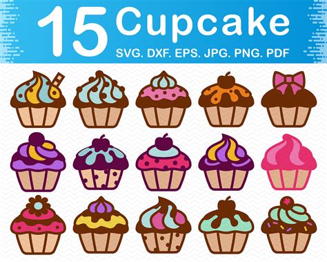 Cupcake Svg Cupcakes Svg Files For Cricut Silhouette Svg Etsy