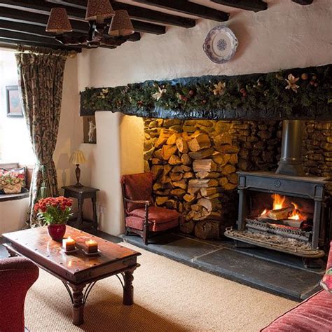 Living Room Fireplace Welsh Farmhouse Country Homes Interiors