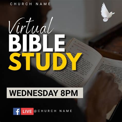 Virtual Bible Study Template Postermywall