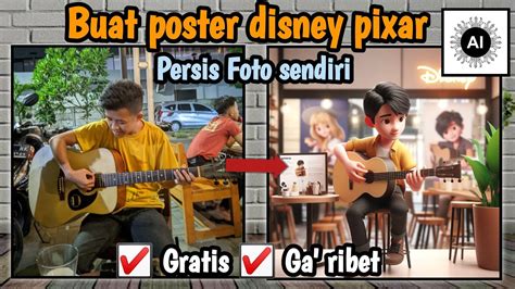 Tutorial Cara Membuat Poster Disney Pixar Pake Ai Seperti Foto Sendiri No Ribet Youtube