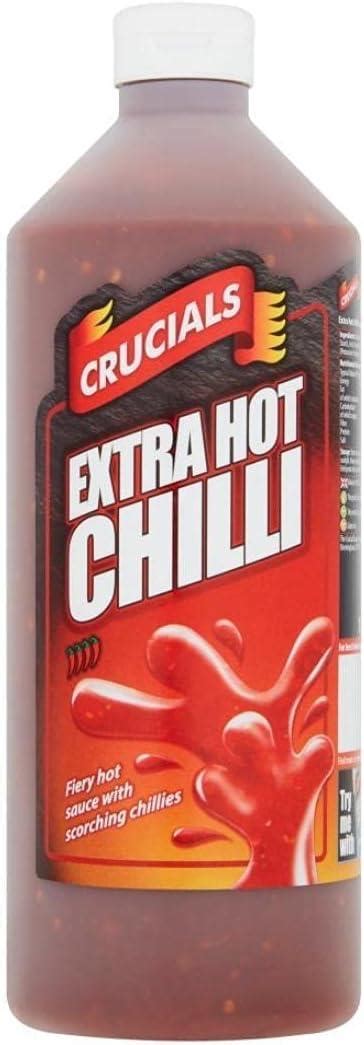 Crucials Extra Hot Chilli Sauce 1l Hot Sauce 1 Pack 1 Bottle