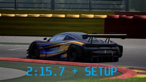 Spa Hotlap Setup 2157 Mclaren 720s Gt3 Evo Assetto Corsa