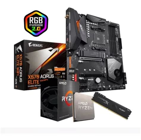 X570 Aorus Elite Wifi R7 5800x Ddr4 16 Gb 3200mhz Hyper Parcelamento Sem Juros