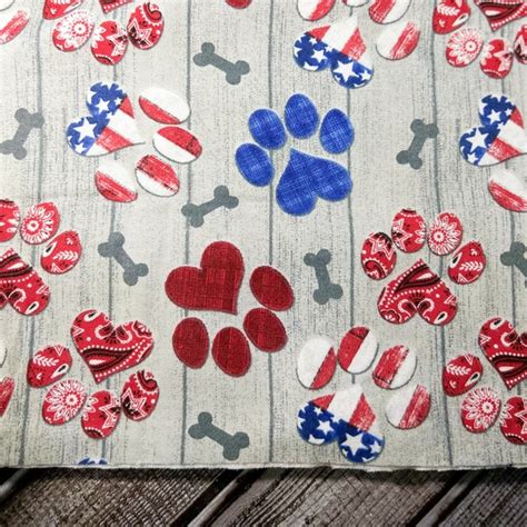 Paw Print Fabric Etsy