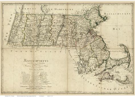 Prints of Old Massachusetts State Maps