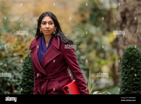 Downing Street London Uk 31st January 2023 Suella Braverman Qc Mp