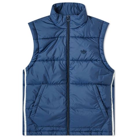 Adidas Padded Puffer Vest Collegiate Navy End Us