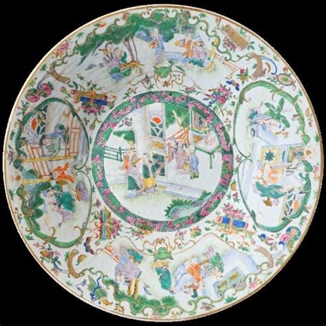 Ancien Plat En Porcelaine De La Famille Rose 38cm Porcelain China