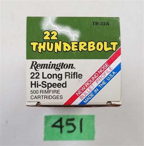 Remington 22 Thunderbolt 22 Lr 40 Gr Hi Speed Round Nose 1 X 500 Adam Marshall Land