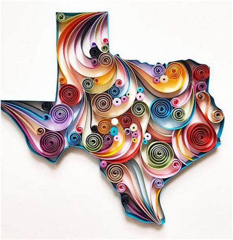 Texas Wall Art, Texas Decor, Texas Gifts, Custom Map Art, Paper Art ...