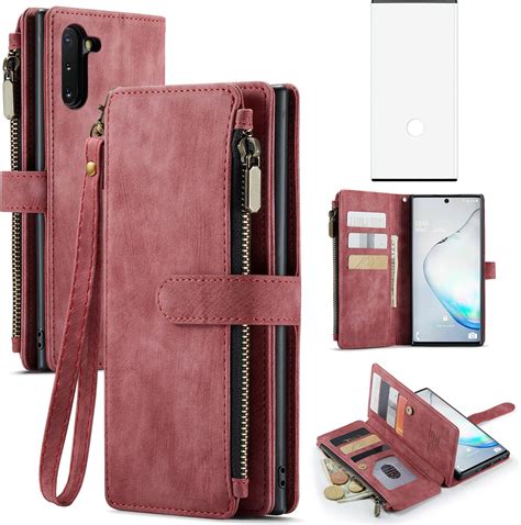 Furiet Wallet Case For Samsung Galaxy Note 10 5g With Detachable Wrist Strap 9