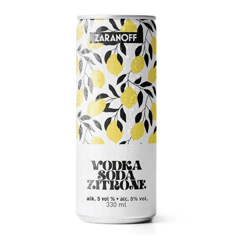 Zaranoff Vodka Soda Limone Aldi