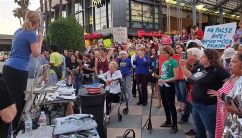 Hundreds Gather In Sherman Oaks For ‘lights For Liberty’ Rally Against Trump Immigration