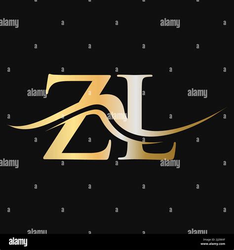 Letter ZL Logo Design Initial ZL Logotype Template For Business And