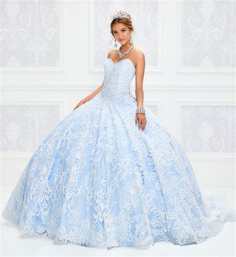 Light Blue And White Quinceanera Dresses