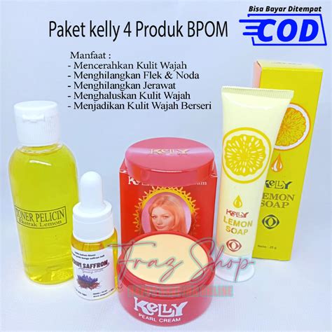 Jual Paket Kelly 4in1 Cream Kelly Kelly Lemon Soap Serum Saffron