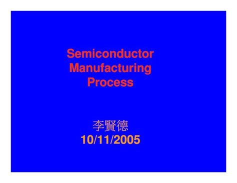 (PDF) Semiconductor Process - DOKUMEN.TIPS