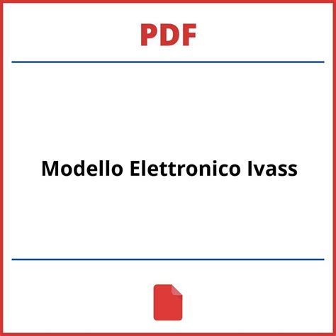 Modello Elettronico Pdf Ivass