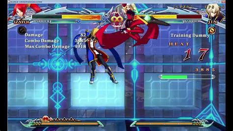 Blazblue Cpex Izayoi Overdrive Combo Youtube