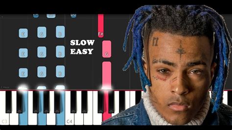 Xxxtentacion Numb Slow Easy Piano Tutorial Youtube