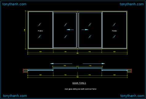 Puerta De Cristal Corrediza Autocad Image To U