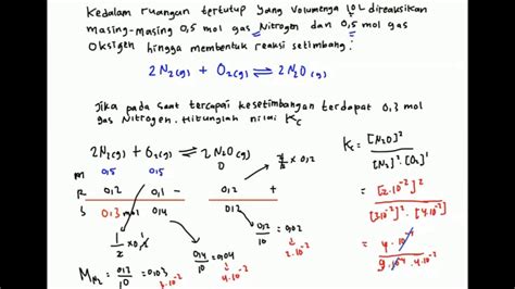 Kesetimbangan Kimia Soal Dan Pembahasan Beinyu