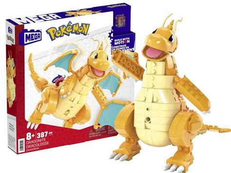 MEGA CONSTRUX KLOCKI 387 el POKEMON DRAGONITE zestaw klocków dla dzieci