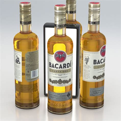 Botella De Alcohol Bacardi Carta Oro Superior Gold Rum Ml