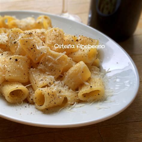 Rigatoni Cacio E Pepe チーズと胡椒のパスタ カチョエペペ リガトーニ Osteria Abebeeno