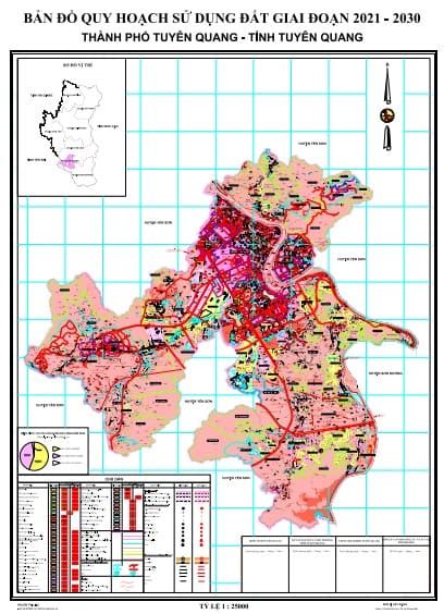 Bản đồ Tỉnh Tuyên Quang Kế Hoạch Sử Dụng đất