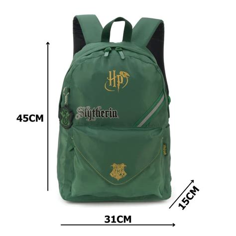 Mochila Escolar Harry Potter Slytherin Leve A Magia Para A Escola