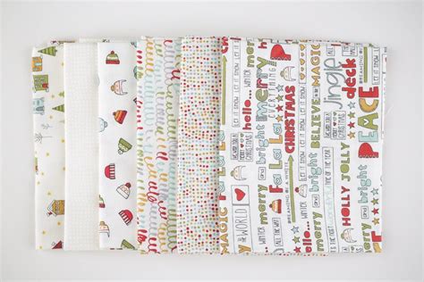 Snowkissed 6 Fat Quarter Curated Bundle By Sweetwater For Etsy