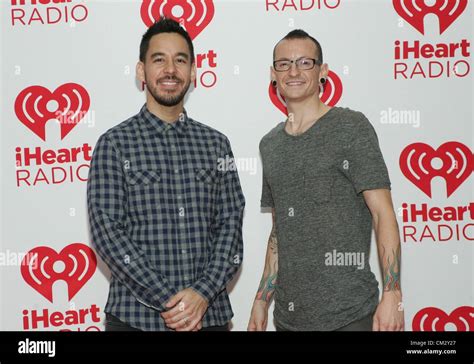 Mike Shinoda Chester Bennington Of Linkin Park In Attendance For