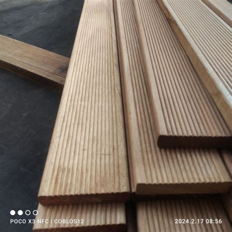 Jual Lantai Kayu Outdoor Deck Pool Taman Teras Decking Bengkirai X