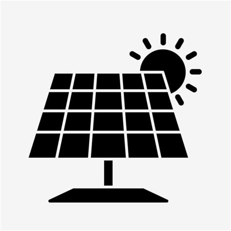 Solar Panel Silhouette Png Images Vector Solar Panel Icon Solar Icons