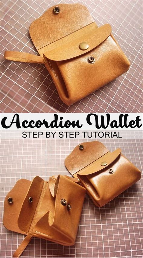 How To DIY Leather Accordion Wallet In 2024 Leather Purse Pattern