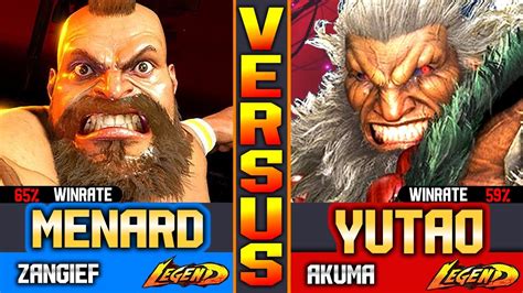 SF6 MenaRD Zangief Vs Akuma Yutao High Level YouTube