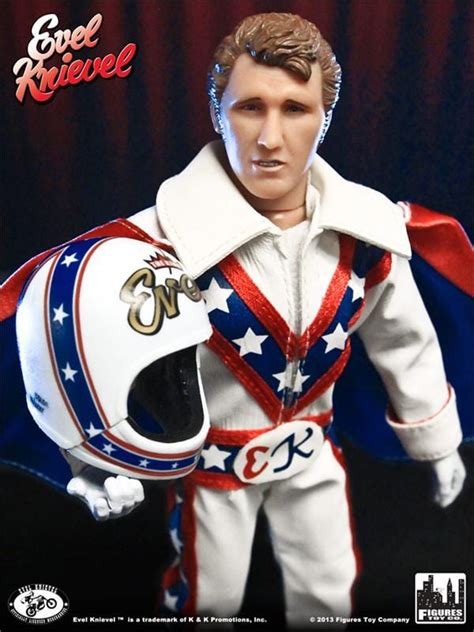 Evel Knievel 8 Inch Action Figures Series 1 Re-Issue: White Jumpsuit ...