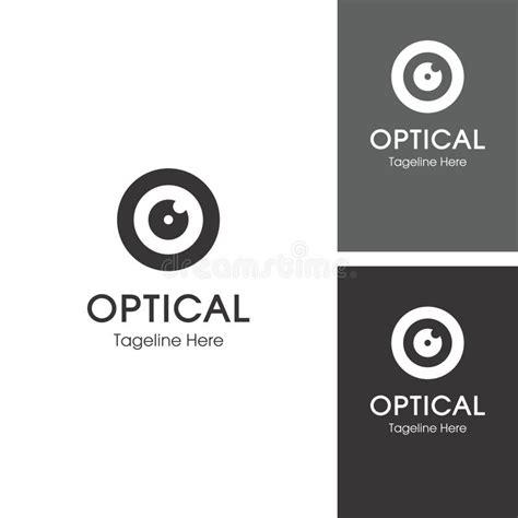 Optical Logo Design Illustration Stock Vector - Illustration of vector ...