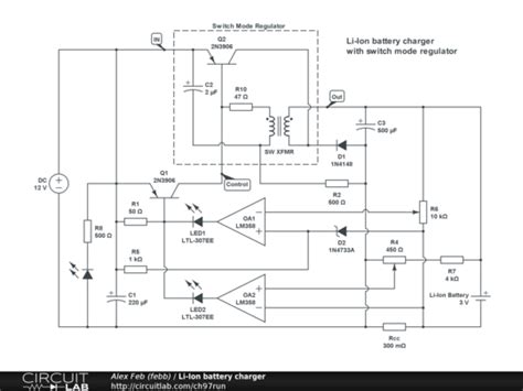 Li Ion Battery Charger Circuit Design - Circuit Diagram