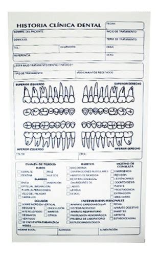 Historia Cl Nica Dental Con En Mercado Libre