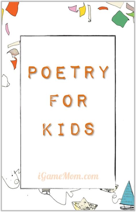 Poetry for Kids - Resources and Activities