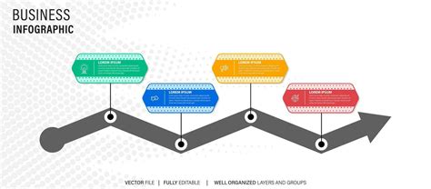 Steps Business Data Visualization Timeline Process Infographic Template