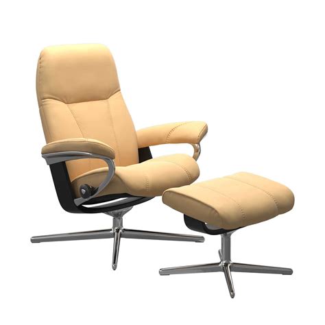 Stressless Sessel Consul Cross Mit Hocker Leder Batick Stressless